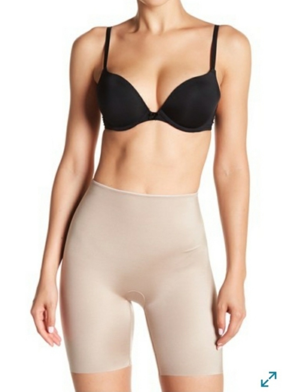 SPANX Simplicity Nude Tan Slimming Sculpting Seamless Girl Short Shapewear Med